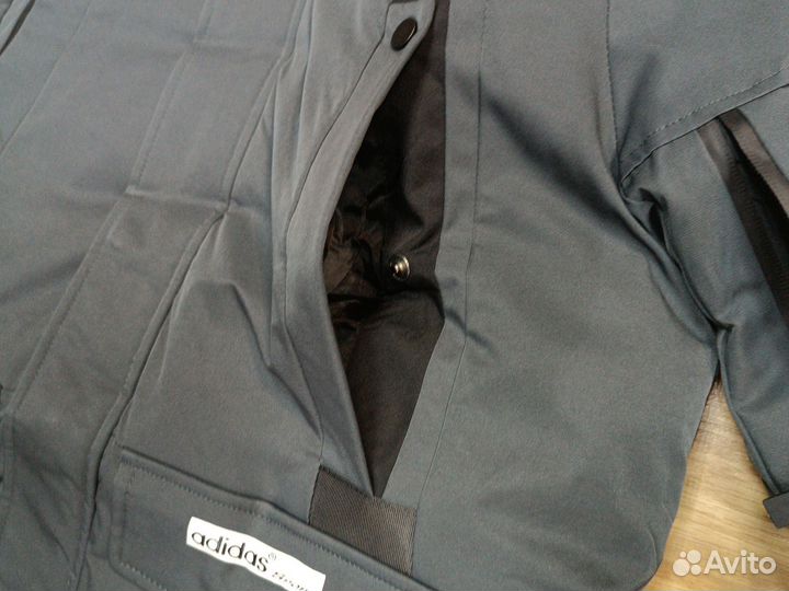 Парка куртка зимняя Adidas grey