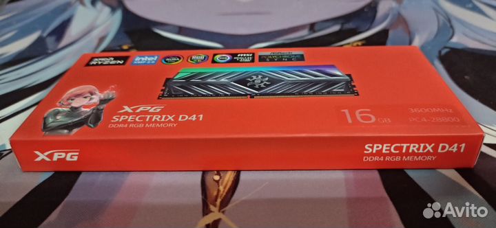 Модуль памяти Adata DDR4 16Gb 3600Mhz CL18 (новый)