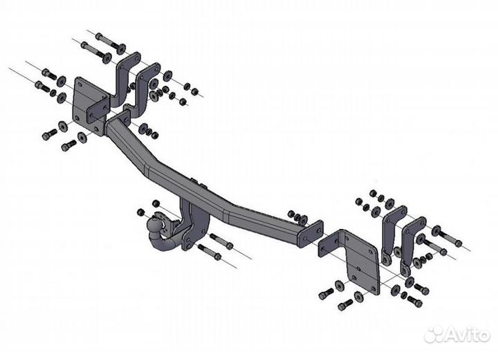 Фаркоп на Mitsubishi Outlander 2012-2021