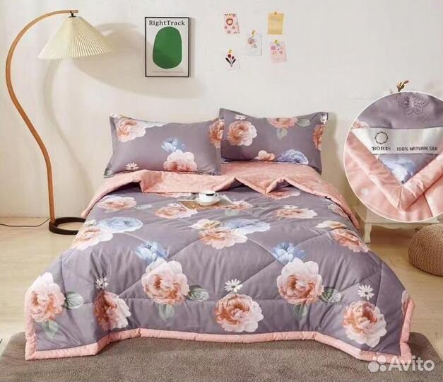 Постельное белье евро с одеялом