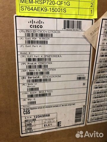 Маршрутизатор Cisco 7604