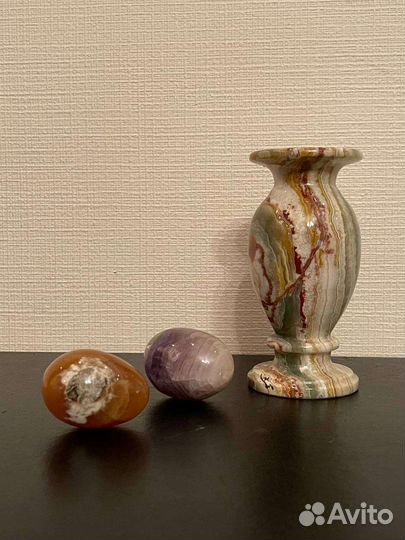 Ваза оникс / каменные яйца