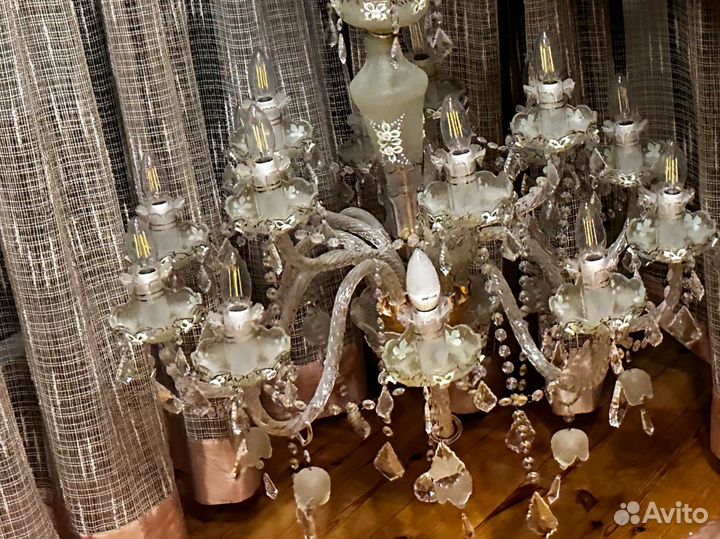 Люстра хрустальная италия