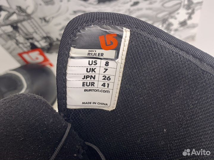 Burton ботинки сноубордические муж 41 Ruler