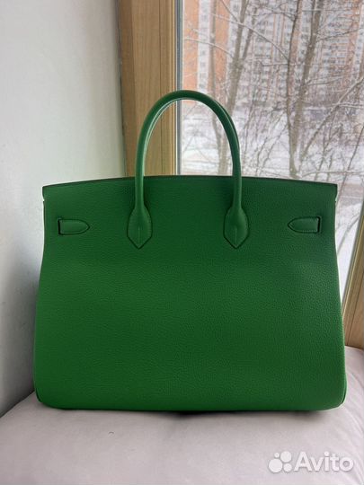 Сумка Hermes Birkin 40 vert vertigo