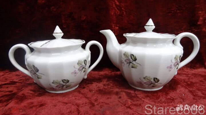 Сервизы чайные Фарфор Позолота Вербилки ГДР