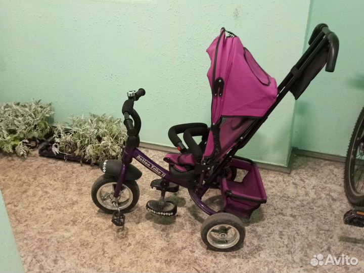 Детский велосипед с родительской ручкой