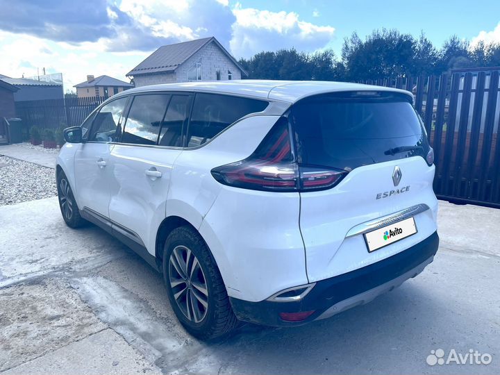 Renault Espace 1.6 МТ, 2017, 105 000 км