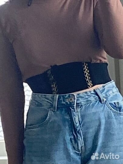 Бархатный пояс-корсет