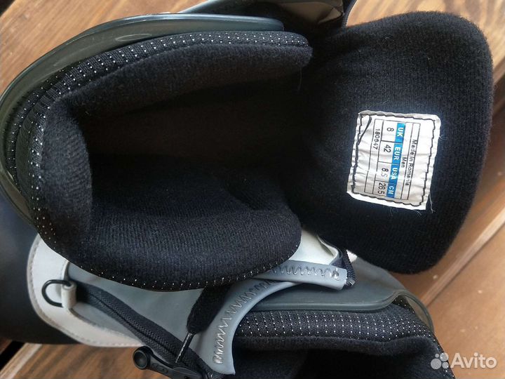 Лыжные ботинки Salomon, лыжи Fischer, палки Swix