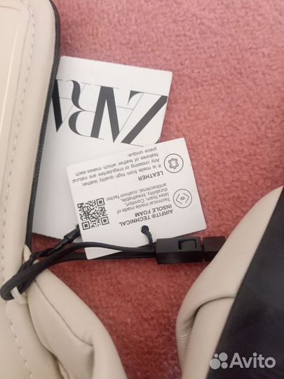 Сандалии Zara 37 размер новые кожа