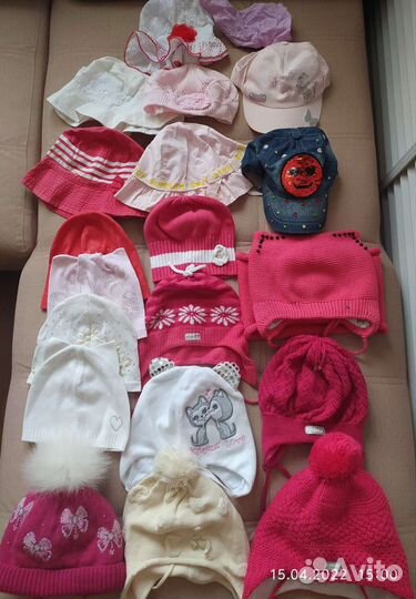 Шапки разные для девочки