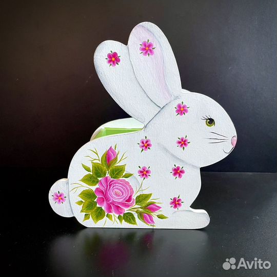 Кролик пасхальный. Конфетница, подставка