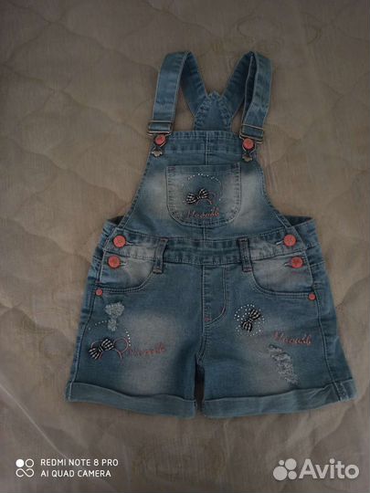 Джинсовый комбинезон для девочки