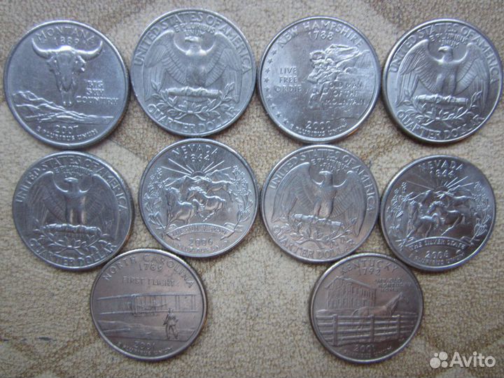 Монеты США, Канады