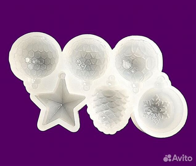 Набор силиконовых форм для шоколада