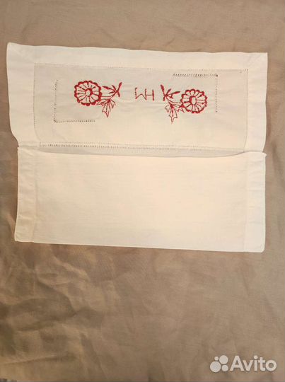 Винтажный текстильный конверт с вышивкой
