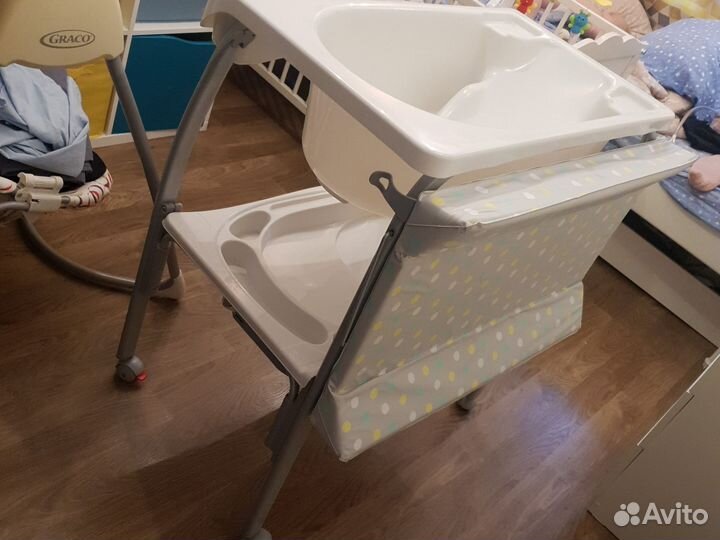 Пеленальный столик с ванночкой mothercare