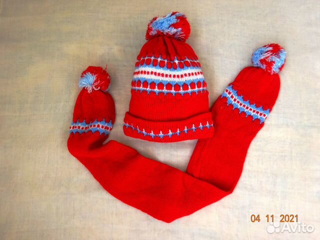 Шапочка и шарф детские