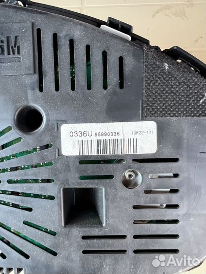 Панель приборов chevrolet cruze