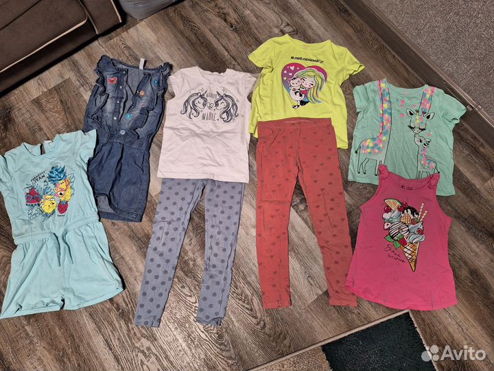 Детская одежда для девочек пакетом 116-122-128