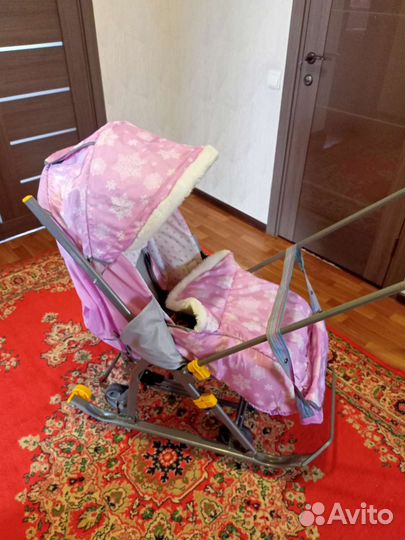 Детские санки коляска
