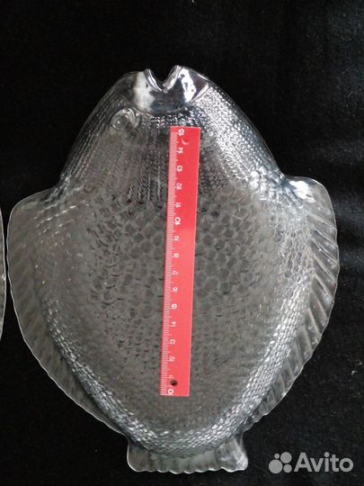 Тарелки рыбы 1 шт 34Х26 и 2 шт 26Х21 см