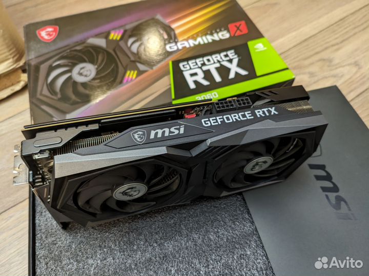 RTX 3060 12GB топовая MSI gaming X