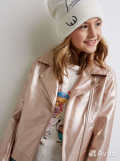 Кожаная куртка косуха детская