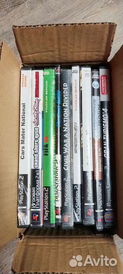 Коробка с дисками для ps2