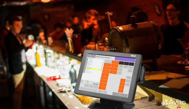 Автоматизация кафе бара сенсорный Iiko / r-keerer
