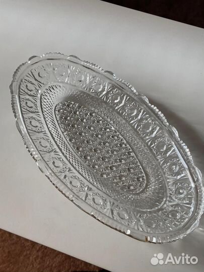 Блюдо хрустальное СССР