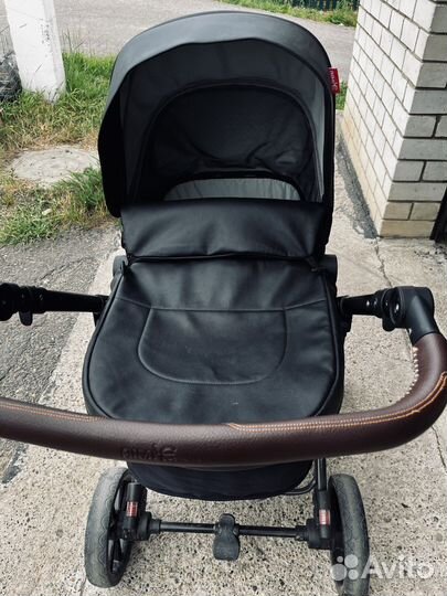 Коляска 2 в 1 экокожа