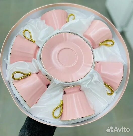 Чайный набор 250 мл 12 предметов. Фарфор