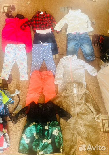 Пакет вещей на девочку 74-80