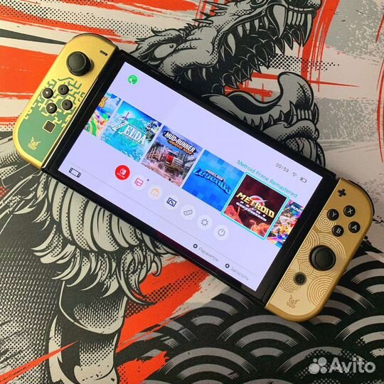 Новая Nintendo Oled Pico 300 гб + бесплатные игры