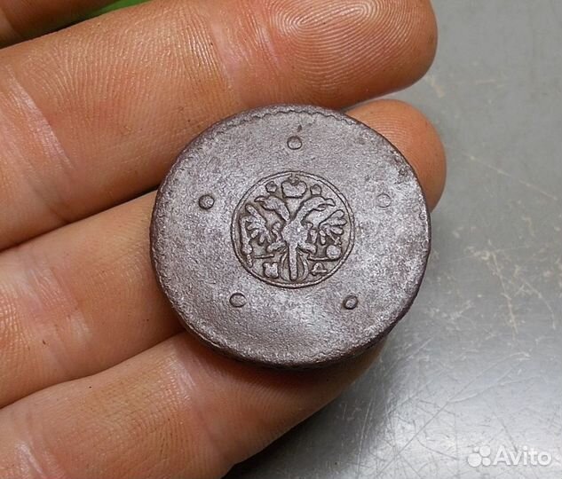 5 копеек 1727 год Оригинал Состояние