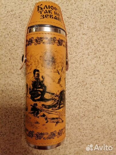 Фляжка с рюмками в чехле