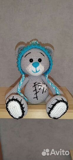 Вязаные игрушки-мишка тедди