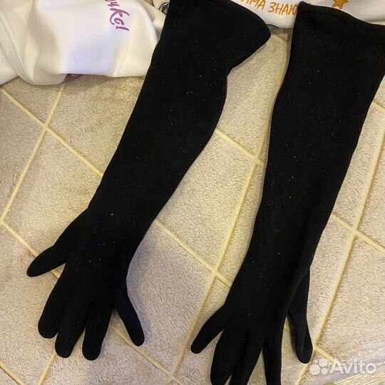 Перчатки длинные женские