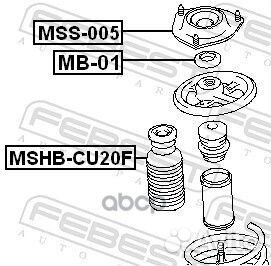 Опора амортизатора mitsubishi lancer 00-09/outl