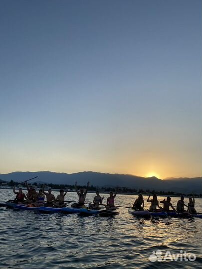 Рассвет, закат, каньон на сап досках (sup boards)