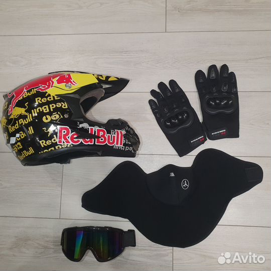 Шлем для мотокросса Red Bull, мотошлем