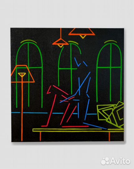 Три картины. Серия картин на холсте с подрамником