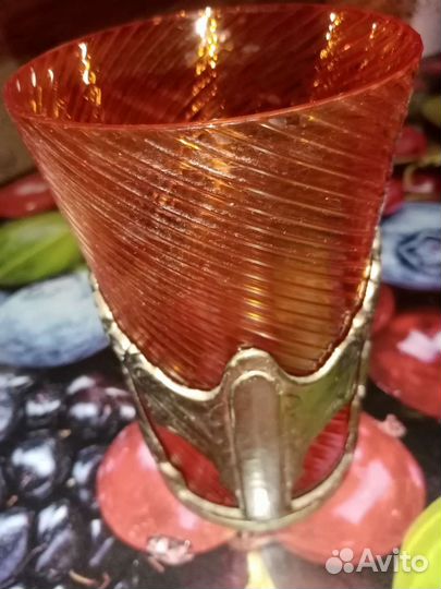 Подстаканники СССР со стаканом