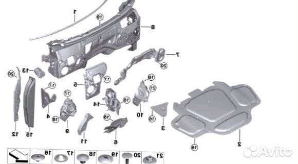 BMW XM Звукоизоляция капота