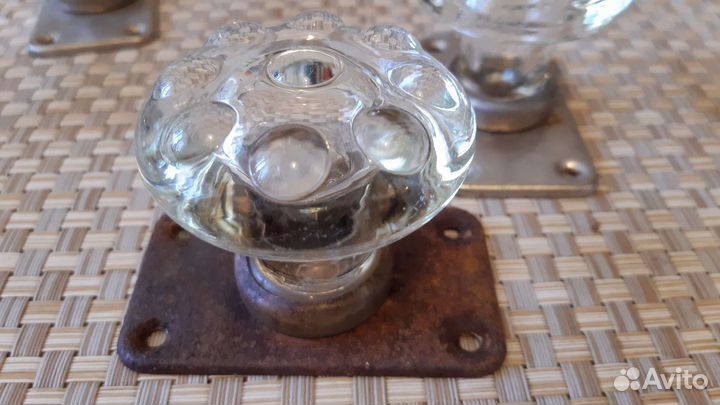 Дверные ручки стеклянные СССР