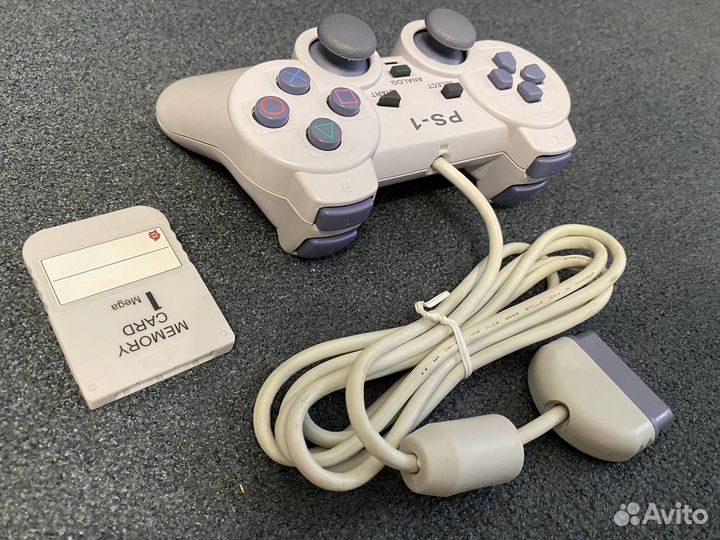 Джойстик Playstation 1 и карта памяти