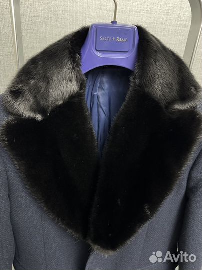 Итальянское пальто с норкой Sarto Reale