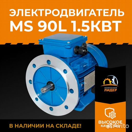 Асинхронный трехфазный электродвигатель MS 90L 1.5